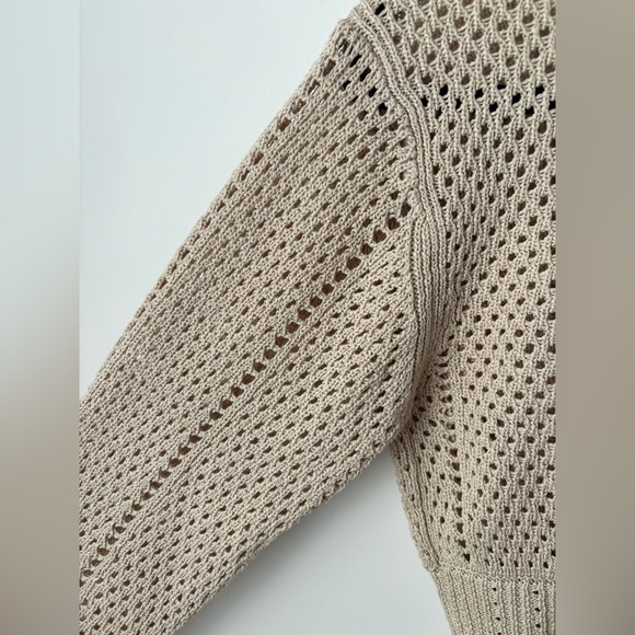 Aritzia Wilfred Caraway boho crochet crop cardigan sweater - Picture 10 of 10